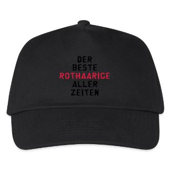 Rothaariger Rothaarige Rothaarig Rot Rotschopf - Kinder Basecap - Schwarz - Vorne