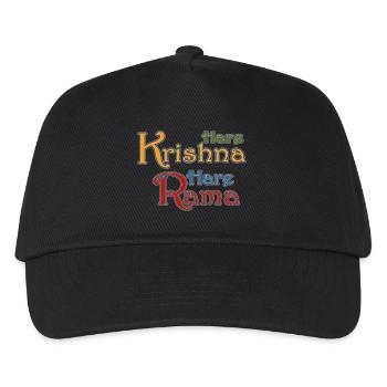Hare Krishna Hare Rama - Kids’ Baseball Cap - black - Front