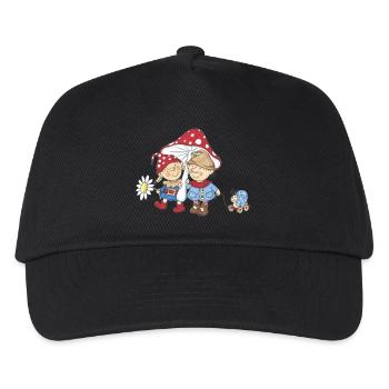 Wichtel_05 - Kinder Basecap - Schwarz - Vorne