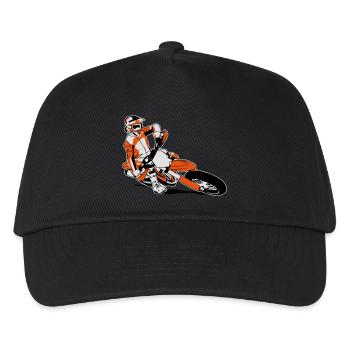 Supermoto Racing - Kinder Basecap - Schwarz - Vorne