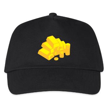Money, Gold - Kids’ Baseball Cap - black - Front