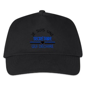je suis une secrétaire qui déchire - Casquette de baseball Enfant - noir - Devant