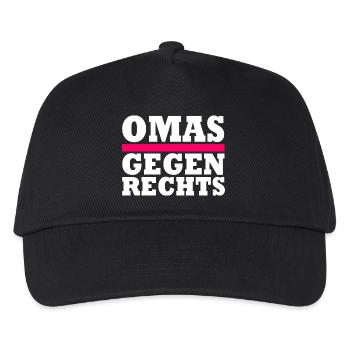 Omas gegen Rechts - Kinder Basecap - Schwarz - Vorne