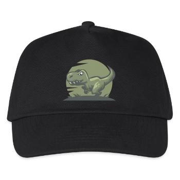 Dinosaurier T-Rex - Kinder Basecap - Schwarz - Vorne