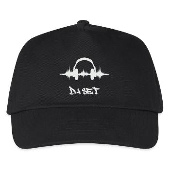 Der DJ - Kinder Basecap - Schwarz - Vorne