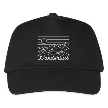 allgäuer Hikinglover - Kinder Basecap - Schwarz - Vorne