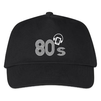 Die 80er Jahre - Kinder Basecap - Schwarz - Vorne