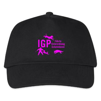 IGP Hundesport - pink - Kinder Basecap - Schwarz - Vorne