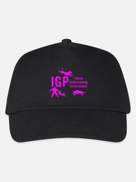 IGP Hundesport - pink - Kinder Basecap - Schwarz