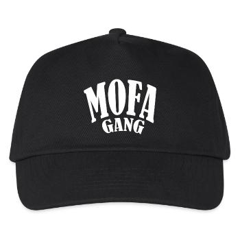 mofa moped simmi gang club oldschool ddr schwalbe - Kinder Basecap - Schwarz - Vorne