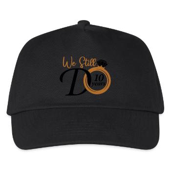 Wir machen immer noch 10 Jahre Jubiläumsgeschenk für Frauen - Kinder Basecap - Schwarz - Vorne