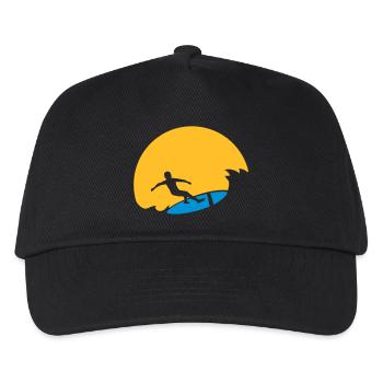 Surfeur Sun Wave - Casquette de baseball Enfant - noir - Devant