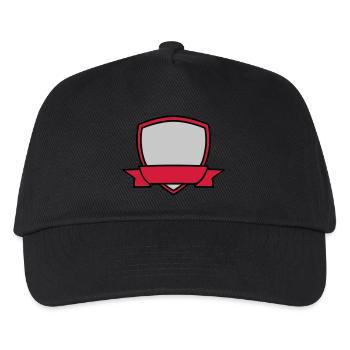 Shield Banner Empty - Kids’ Baseball Cap - black - Front