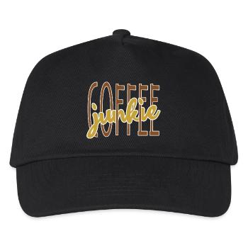 Coffee drinker coffee saying coffee lover - Kids’ Baseball Cap - black - Front
