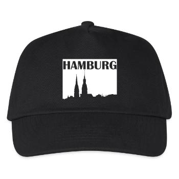 Hambourg - Casquette de baseball Enfant - noir - Devant