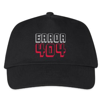 Error 404 Computer Connection - Kids’ Baseball Cap - black - Front