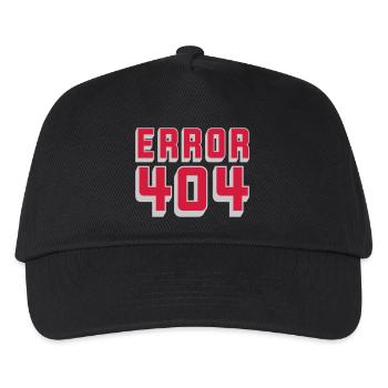 Connection Problem Error 404 - Kids’ Baseball Cap - black - Front