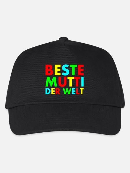 Beste mutti der welt - Kinder Basecap - Schwarz