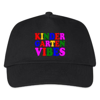 kindergarten vibes - Kinder Basecap - Schwarz - Vorne