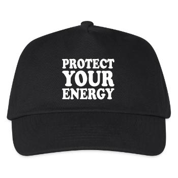Protect your energy - Kids’ Baseball Cap - black - Front