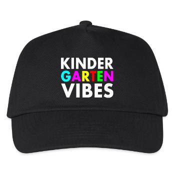 kindergarten vibes - Kinder Basecap - Schwarz - Vorne