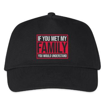 you would understand quote - Kids’ Baseball Cap - black - Front