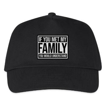 you would understand quote - Kids’ Baseball Cap - black - Front
