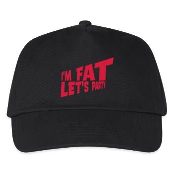 at the fat lets party - Kids’ Baseball Cap - black - Front