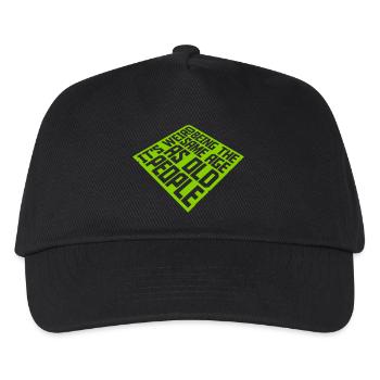 être âgé - Casquette de baseball Enfant - noir - Devant