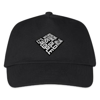 être âgé - Casquette de baseball Enfant - noir - Devant