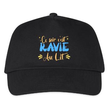 Ce soir c'est ravie au lit humour blague mariage - Casquette de baseball Enfant - noir - Devant