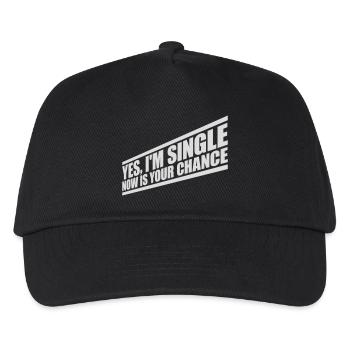 single now your chance - Kinder Basecap - Schwarz - Vorne