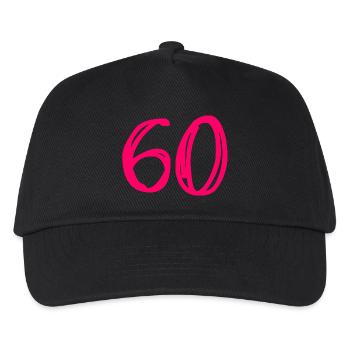 60 YEARS. 60TH ANNIVERSARY. BIRTHDAY 60 YEARS. 60 - Kids’ Baseball Cap - black - Front