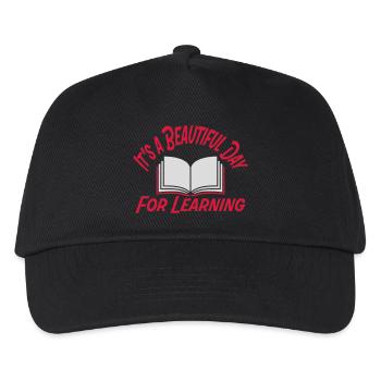 beautiful day for learning - Kids’ Baseball Cap - black - Front