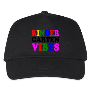 kindergarten vibes - Kinder Basecap - Schwarz - Vorne