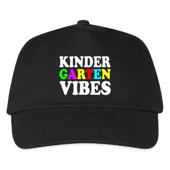 kindergarten vibes - Kinder Basecap - Schwarz - Vorne