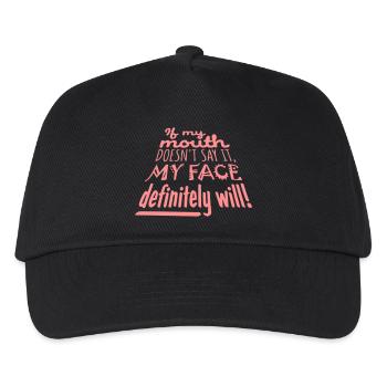 Mon visage le fera certainement - Casquette de baseball Enfant - noir - Devant
