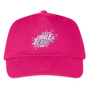 Inspirez expirez Yoga citation - Casquette de baseball Enfant - fuchsia - Devant