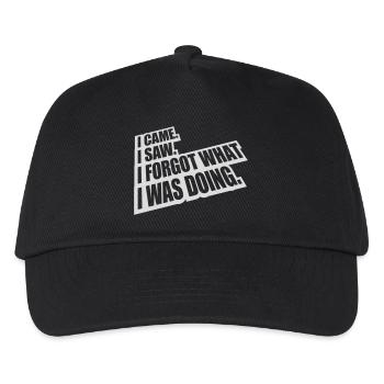 Je suis venu voir oublier - Casquette de baseball Enfant - noir - Devant