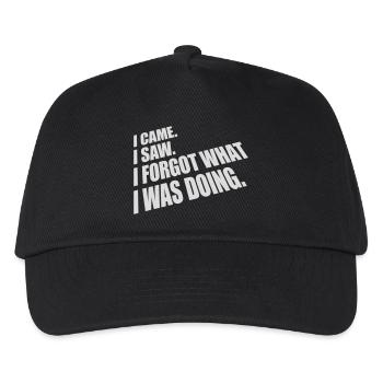 Je suis venu voir oublier - Casquette de baseball Enfant - noir - Devant