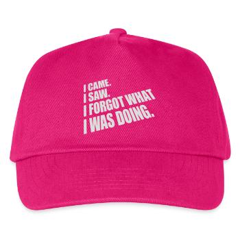 I came saw forget - Kids’ Baseball Cap - fuchsia - Front