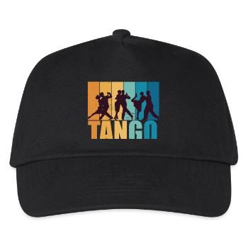 Tango Tänzerin tanzen Vintage Retro Geschenk - Kinder Basecap - Schwarz - Vorne