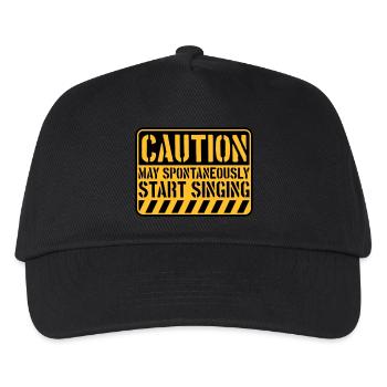 may spontaneously start singing - Kids’ Baseball Cap - black - Front