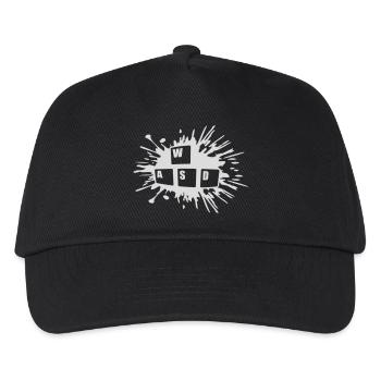 Ordinateur PC WASD Clavier - Casquette de baseball Enfant - noir - Devant