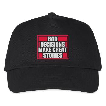 Mauvaises décisions Bonnes histoires - Casquette de baseball Enfant - noir - Devant