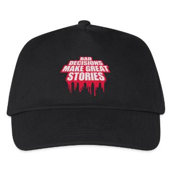 Mauvaises décisions Bonnes histoires - Casquette de baseball Enfant - noir - Devant