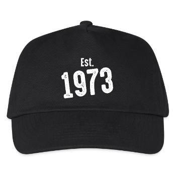 Est 1973 Vintage Distress - Kids’ Baseball Cap - black - Front