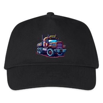 Pixel Truck Nr. 3 - Kinder Basecap - Schwarz - Vorne