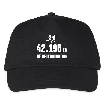 Marathon - 42,195 km of Determination - Kids’ Baseball Cap - black - Front