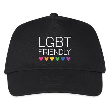 LGBT-freundlich - Kinder Basecap - Schwarz - Vorne
